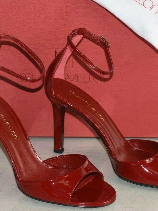 Tamara Mellon Shoes - Tamara Mellon Patent Burgundy Sandals 41